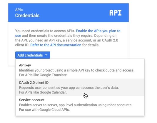 Google Development Console