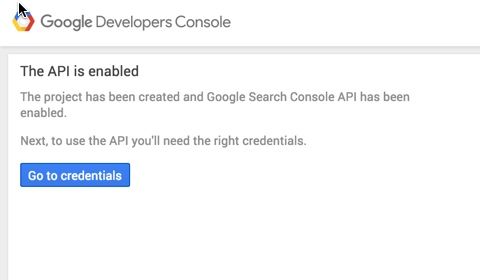 Google Development Console