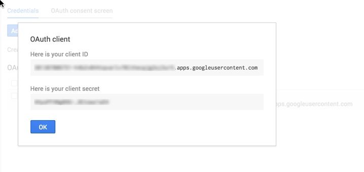 Google Development Console
