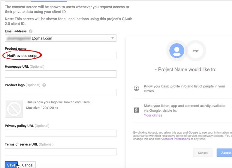 Google Development Console