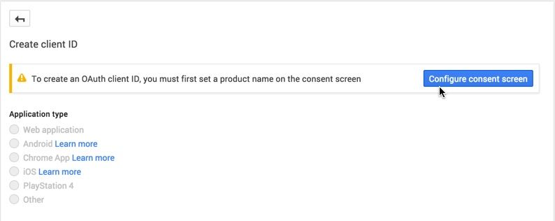 Google Development Console