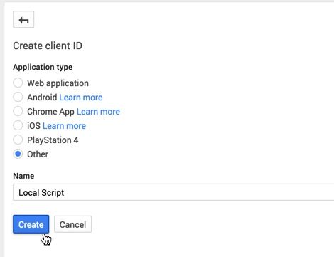 Google Development Console