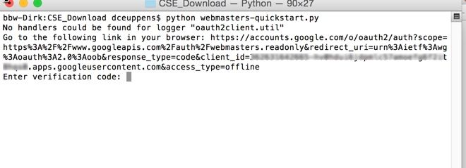 Google Development Console